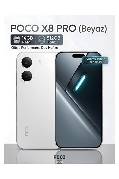 POCO X8 Pro 512 GB 14 GB Ram Beyaz