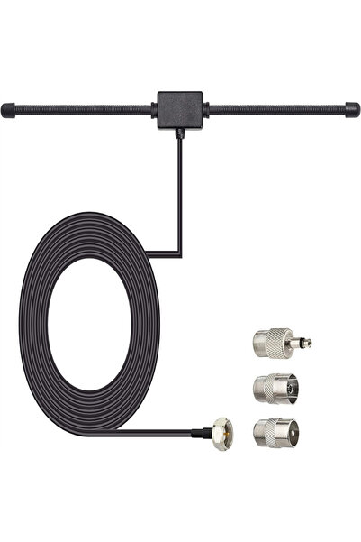 Choice FM Radio Antenna FM F-Head Sheep Horn Antenna for Car FM TV Radio Stat...