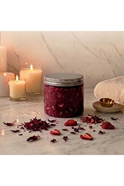 aurora naturalis | 100% Natural Handmade Hibiscus & Strawberry Body & Face Sc...