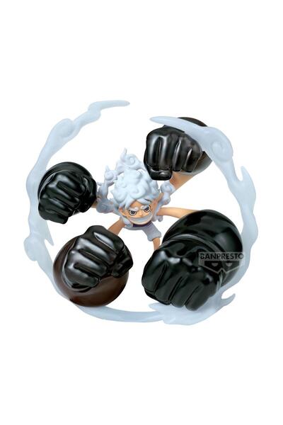 Banpresto World Collectable One Piece Monkey D.Luffy Gear5GumGum Dawn Gatling...