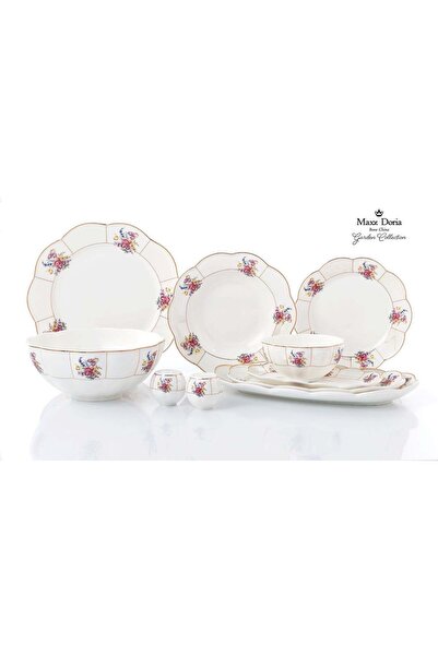 Onedekor 58 Parça 12 Kişilik Garden Collection Bruxa Porselen Yemek Takımı