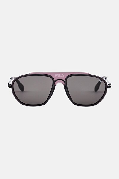 FILA Men SFI083 Aviator Sunglasses, Black