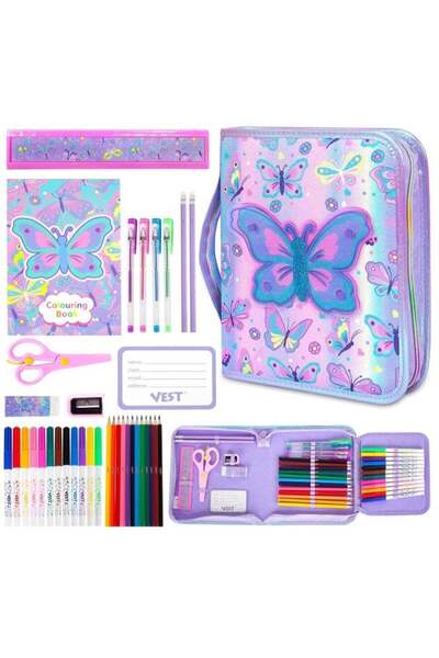 Vest Kids Painting Stationery Set 20x25x3.5cm for Children Graffiti Art Creat...