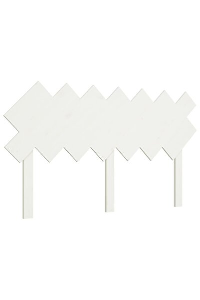 vidaxl Tăblie de pat, alb, 141x3x80,5 cm, lemn masiv de pin