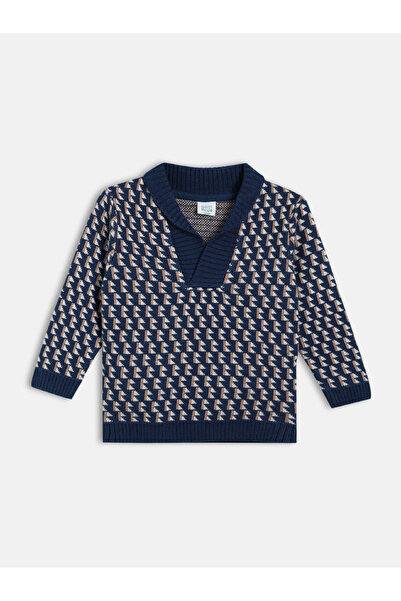 MINI KLUB By Styli Boys Patterned Knit Sweater