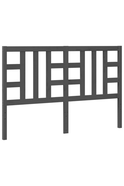 vidaxl Tăblie de pat, gri, 146x4x100 cm, lemn masiv de pin