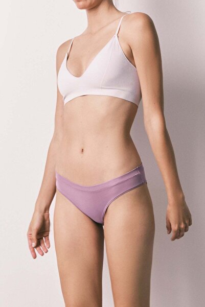Women'secret Purple Plain Cotton Panty