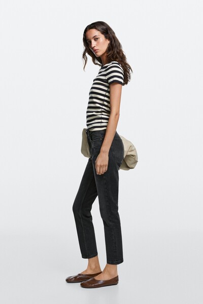 Massimo Dutti Orta bel crop slim fit jean