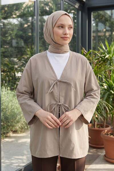 Salih Çelebi Dvostruko vezani dugi kimono 262353 - KAMENA BOJA