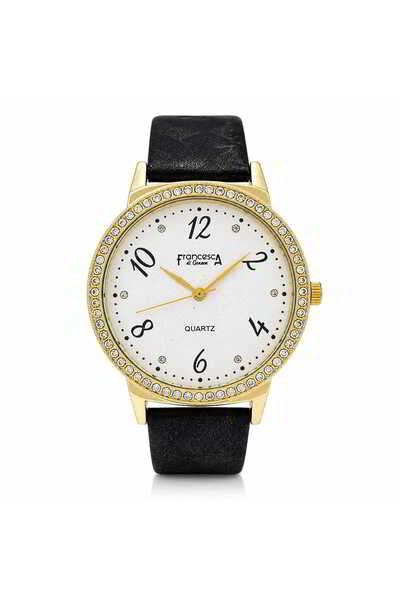 Watch Ceas de dama, Francesca di Geneva, Negru, FF482