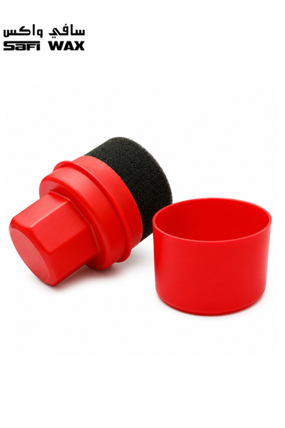 SAFI WAX Car Applicator Sponge – Red Foam Polishing Wax Applicator for Tires,...