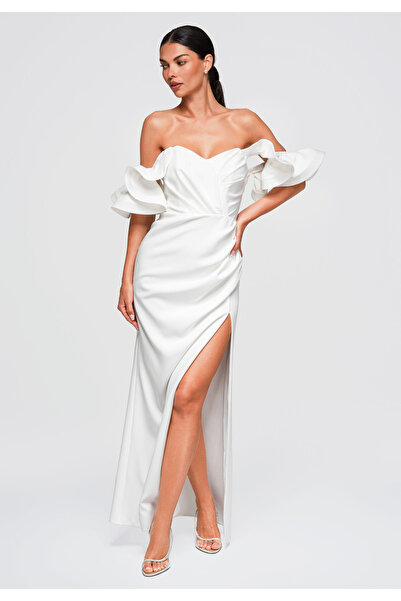 Larica Women's Evening Dress, Maxi Length, Heart Neckline LA-OM-DLR396