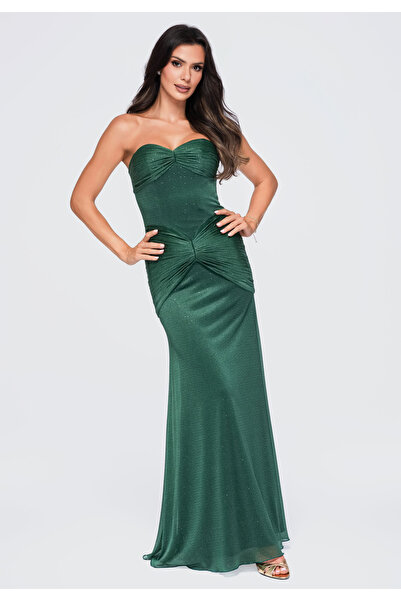 Larica Women's Evening Dress, Maxi Length, Strapless LA-OM-DLR422