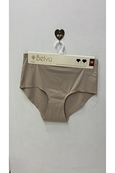 Belvü High Waist Laser Cut Kilot-Mushroom