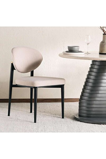 PAN HOME DOVER DINING CHAIR - BEIGE