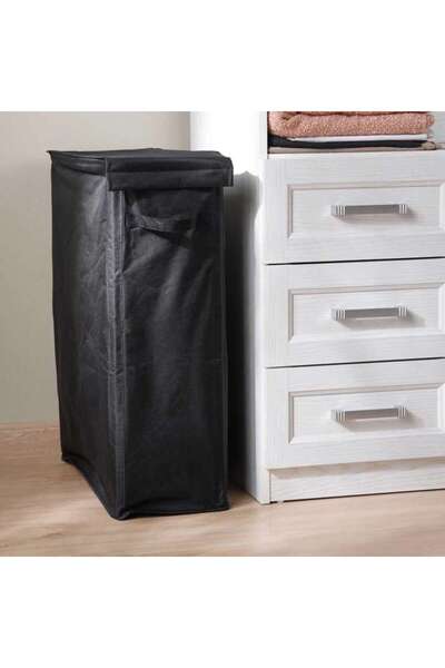 PAN HOME Cassian Foldable Laundry Hamper 22X55X65CM-Black