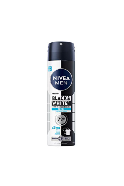 NIVEA Deodorant Antiperspirant pentru Bărbați Invisible Black & White Fresh 1...