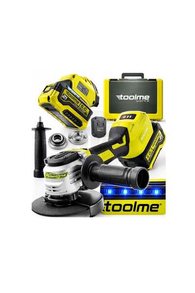 Toolme Polizor unghiular fără fir, 5 Ah, 1400 W, TM 270