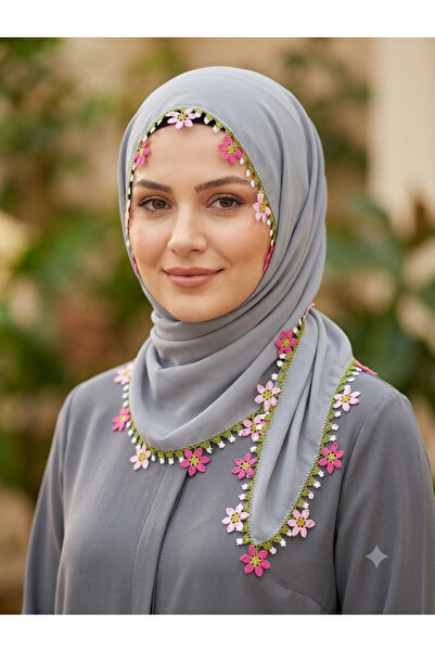 NUMİSTORE İğne oyası Gri renk namaz örtüsü