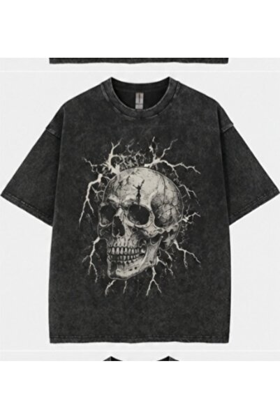 bellanova Unisex πολύχρωμο μπλουζάκι με στάμπα Oversize Streetwear Άνετη εφαρ...