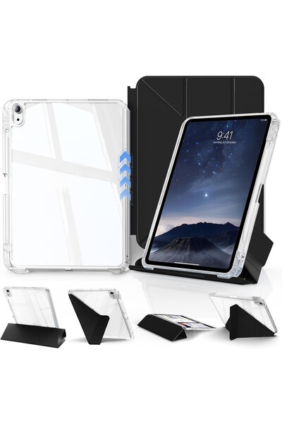 Covpor iPad Air 11 inç M4/M3 ve Air 4/5 10.9 inç ile uyumlu Kapağı Ayrılabili...