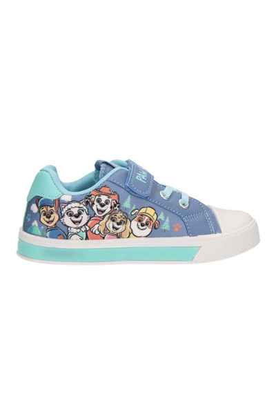 PAW PATROL Adidași din pânză cu lumini și închidere cu velcro, Albastru Echipă