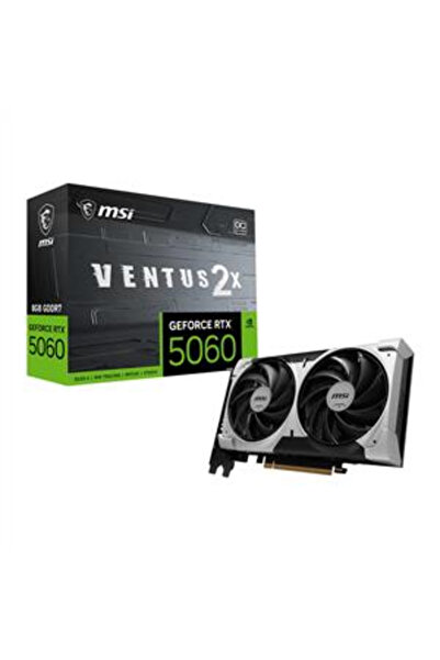 MSI GEFORCE RTX 5060 8G VENTUS 2X OC V1 8GB GDDR7 128Bit DLSS 4 Gaming (Oyunc...