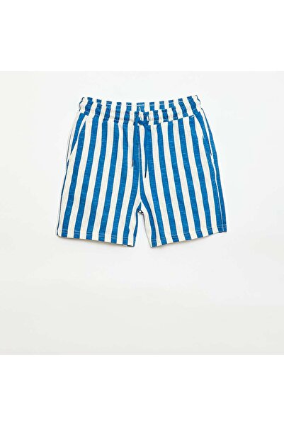 KIABI Patterned Bermuda Shorts BLUE