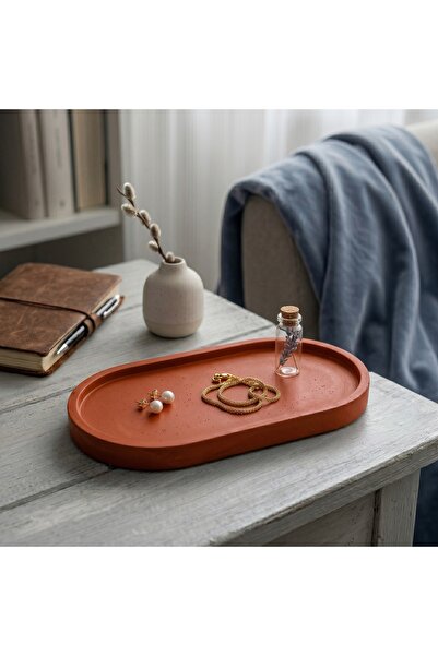CANSEB Elegance Premium - Orange - Concrete Plate - (Dimensions: 18X9Cm)