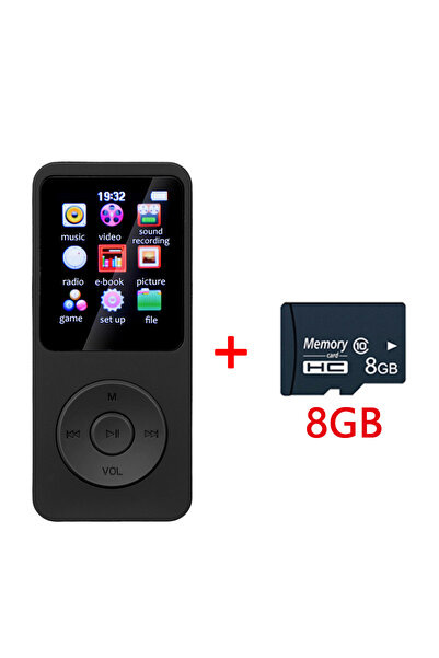Choice7 Black 8GB Card Mini Portable MP3 Player HiFi Music Walkman Bluetooth4...