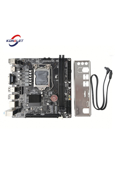 Choice لوحة أم KONALET ITX H110 مع مقبس LGA1151 وفتحة M.2 NVME SSD، و4 منافذ ...