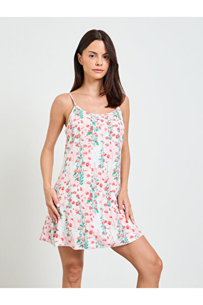 Take Two By Styli Pink Floral Strappy Nightdress