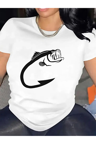 01THEONE قميص قطني بتصميم خطاف السمك، ملابس كاجوال، متين وخفيف الوزن، مثالي ل...