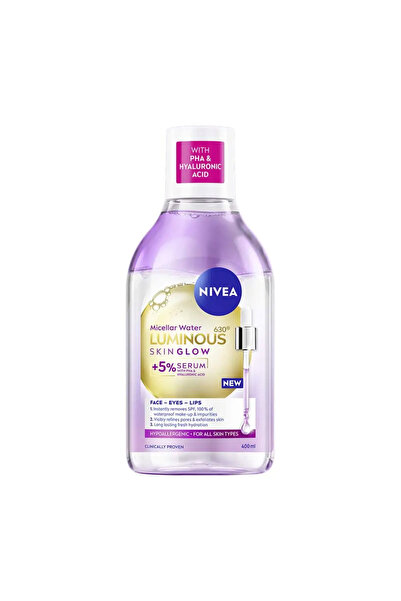 NIVEA Apă Micelară Luminous 630 pentru Strălucirea Pielii, 400 ml