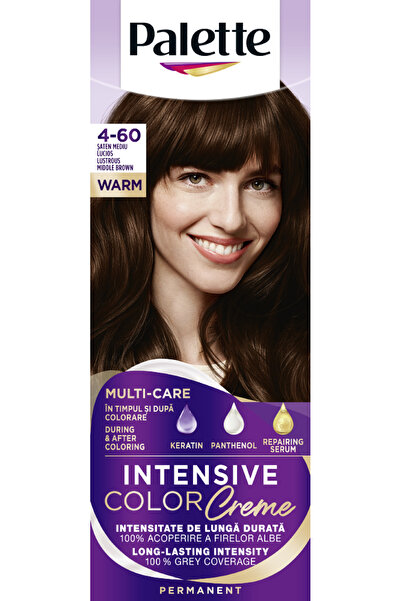 Palette Cremă de colorare intensivă 4-60, Maro Mediu Lucios, 110 ml
