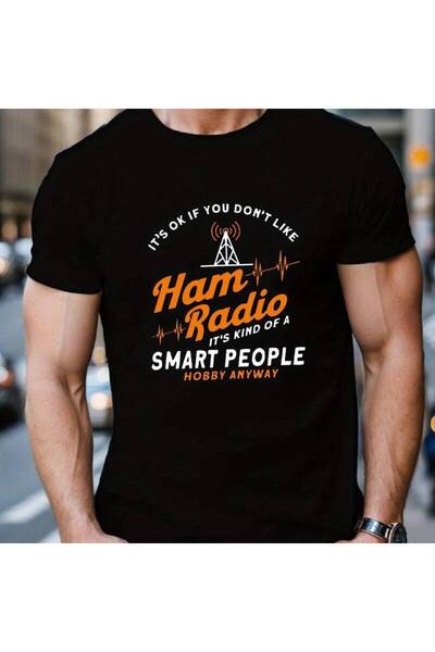 KYMC07 تي شيرت صيفي بأكمام قصيرة للرجال من HAM RADIO