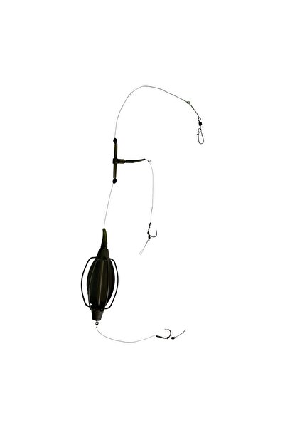 LAZY FISH Montura Crap-Caras Dunăre cu Momitor Ape Curgatoare 100g și Fir de ...