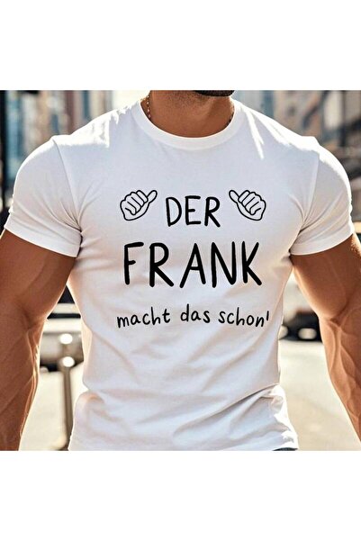 KYMC07 قميص رجالي بتصميم ألماني مضحك - طباعة "Der Frank Macht das Schon"، قمي...