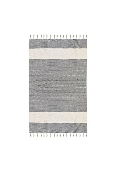 OEM Prosop de hammam, model romboidal, bumbac, gri, 180x100cm