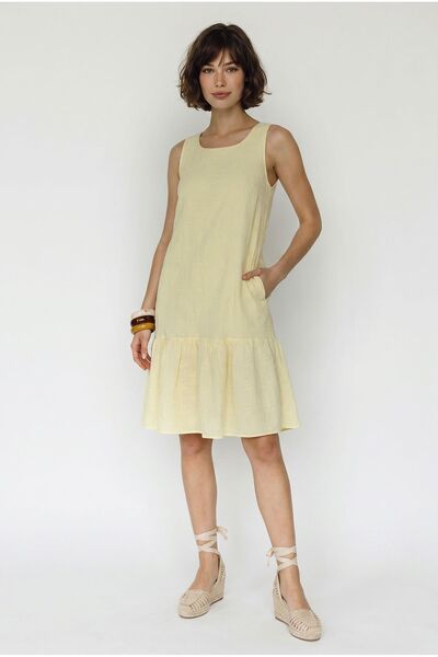 Hiccup LUCCI Rochie Mini Smock Din Muselină De Bumbac Brodată