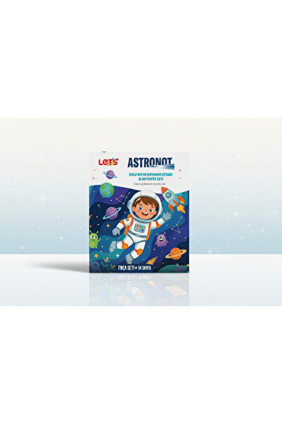 Lets Let’s Astronot Sulu Boya Boyama Kitabı & Aktivite Seti