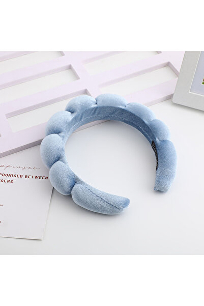 RubiBes Jewelry Mavi Spa Saç Bandı Havlu Taç