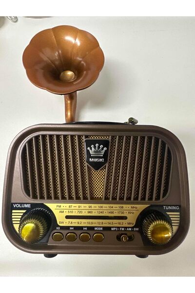 PRUNUS J-190 Vintage Retro AM/FM/SW Radio, Portable Rechargeable Radio with 1...