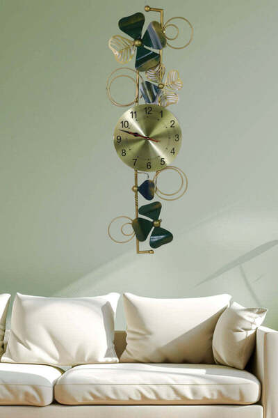 Al Athar Arts Hand-Painted Metal Wall Panel with Clock | Wholesale & Retail(W...