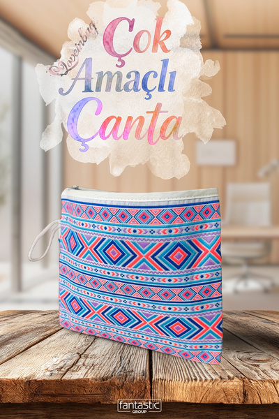 FANTASTIC Multi-Purpose Jacquard Woven Makeup and Cosmetic Bag Mini Bag - 20 ...