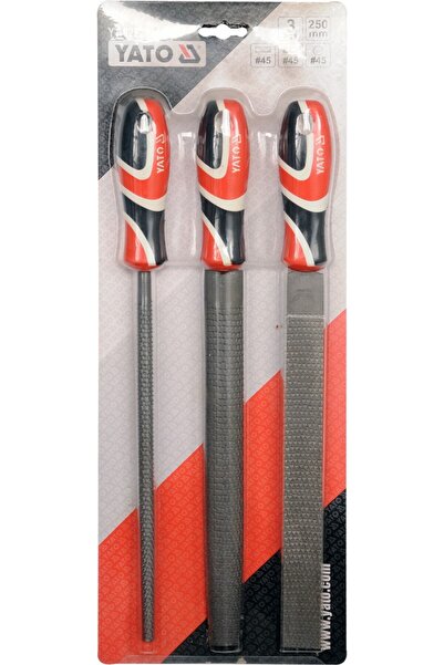 VOREL by YATO YATO Set de pile de șlefuit pentru lemn, pile de mână, 3 bucăți...