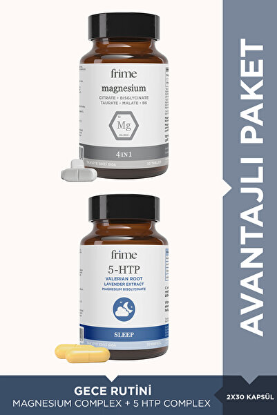 Frime Gece Rutini | Magnesium Complex + 5 HTP Complex