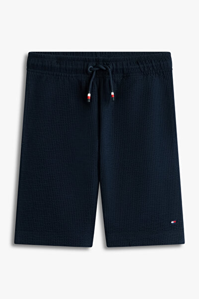 Tommy Hilfiger Erkek Çocuk Lacivert Jarse Seersucker Şort