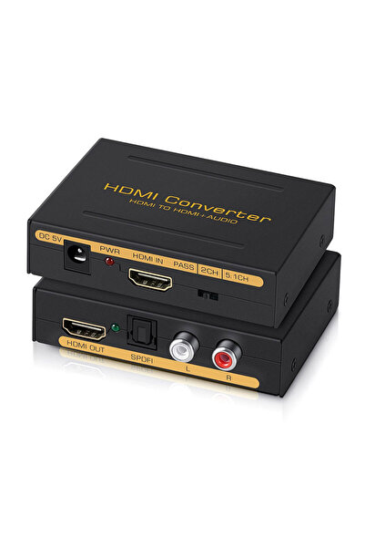 KEEPRO HDMI Video Ses Ayırıcı HDMI + Ses (SPDIF + RCA L/R Stereo) audio ayırıcı