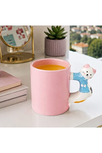 AiroBazar Ceramic Mug with Cute 3D Animal Figures - Handmade Look Gift-Ready ...